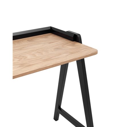 Pyramid 118*53 светлое дерево/черный каркас из массива дерева