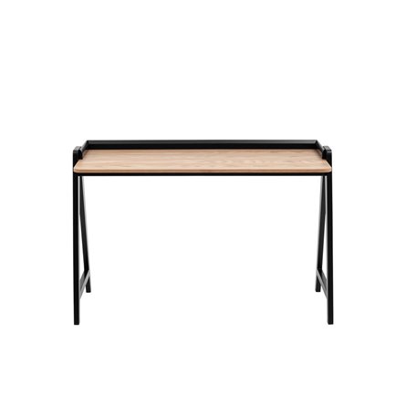 Pyramid 118*53 светлое дерево/черный каркас из массива дерева