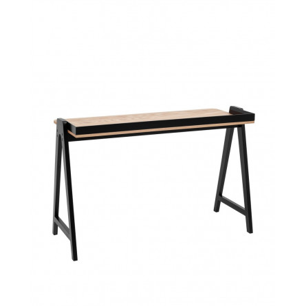 Pyramid 118*53 светлое дерево/черный каркас из массива дерева