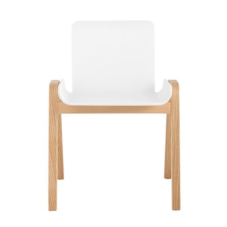 Harbour белый сиденье пластик ножки из массива дерева