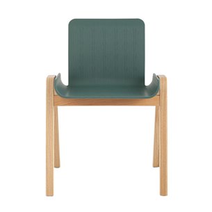 Harbour зеленый сиденье пластик ножки из массива дерева