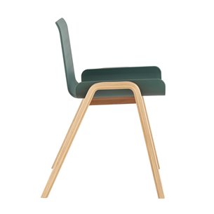 Harbour зеленый сиденье пластик ножки из массива дерева