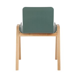 Harbour зеленый сиденье пластик ножки из массива дерева