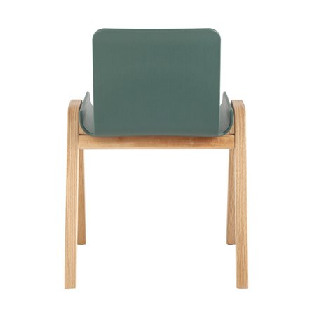 Harbour зеленый сиденье пластик ножки из массива дерева