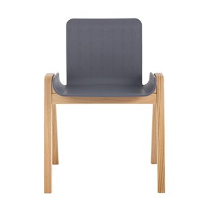 Harbour серый сиденье пластик ножки из массива дерева