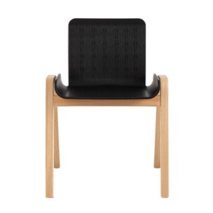 Harbour черный сиденье пластик ножки из массива дерева