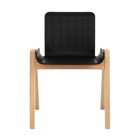 Harbour черный сиденье пластик ножки из массива дерева