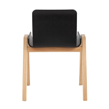 Harbour черный сиденье пластик ножки из массива дерева