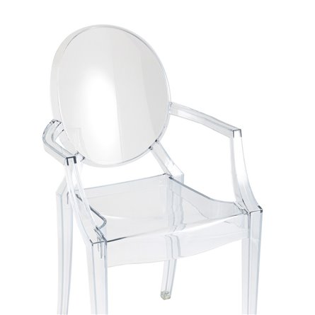 Victoria Ghost с подлокотниками прозрачный пластиковый