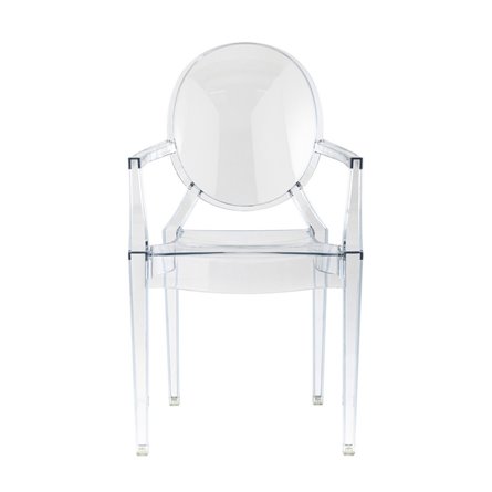 Victoria Ghost с подлокотниками прозрачный пластиковый