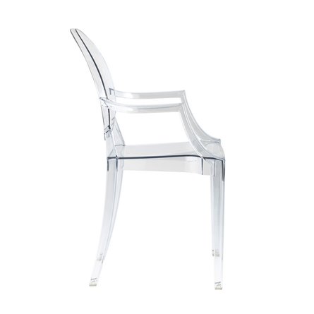 Victoria Ghost с подлокотниками прозрачный пластиковый