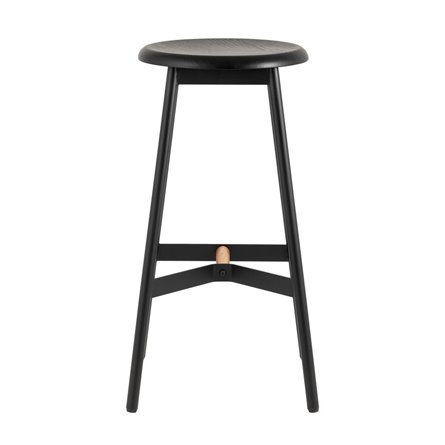 Knobb черный каркас из металла и массива дерева