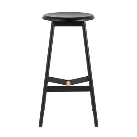 Knobb черный каркас из металла и массива дерева