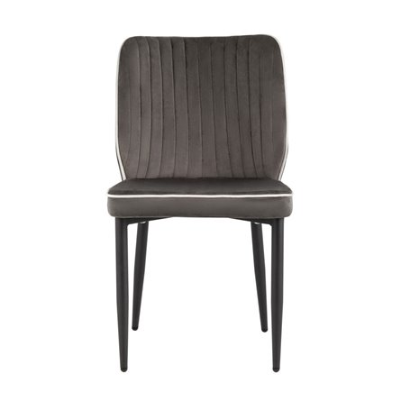 Лоренс антрацитовый, обивка мебельный велюр, ножки металлические