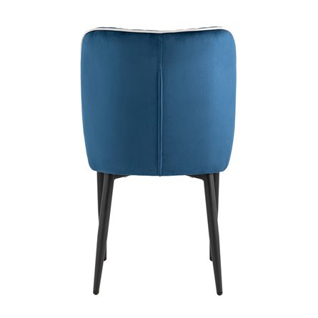 Лоренс синий, обивка мебельный велюр, ножки металлические