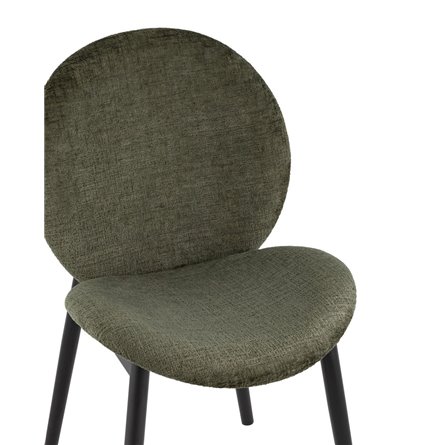 Эллиот ткань альпака зеленый без подлокотников ножки металл черные