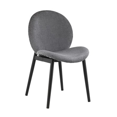 Эллиот ткань альпака серый без подлокотников ножки металл черные