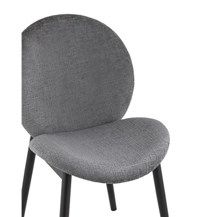 Эллиот ткань альпака серый без подлокотников ножки металл черные