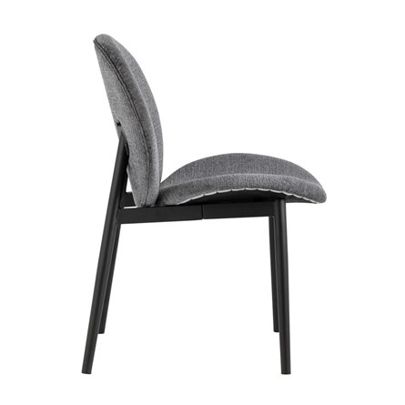 Эллиот ткань альпака серый без подлокотников ножки металл черные