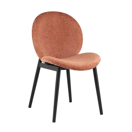 Эллиот ткань альпака терракотовый без подлокотников ножки металл черные