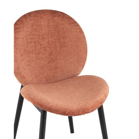 Эллиот ткань альпака терракотовый без подлокотников ножки металл черные