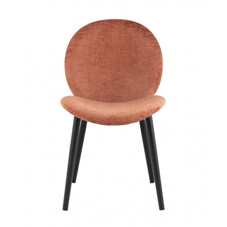 Эллиот ткань альпака терракотовый без подлокотников ножки металл черные