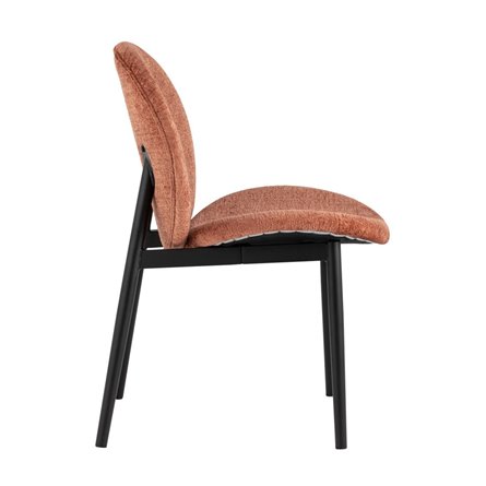 Эллиот ткань альпака терракотовый без подлокотников ножки металл черные