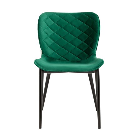 Гамми велюр зеленый без подлокотников с мягкой спинкой ножки металл черные