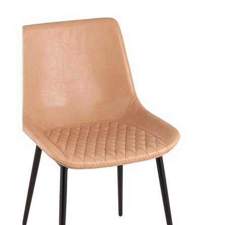 для кухни Деймон экокожа бежевый ножки металл черные