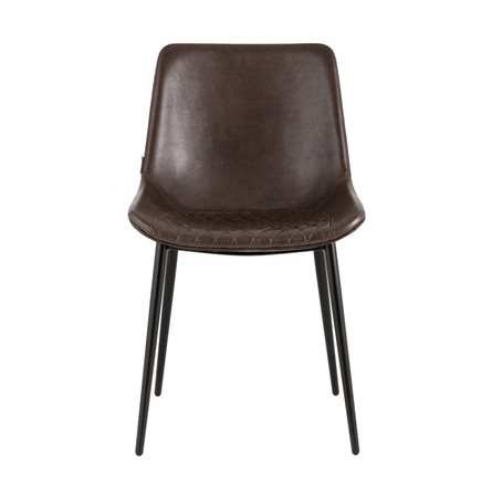 для кухни Деймон экокожа коричневый ножки металл черные