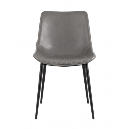 для кухни Деймон экокожа серый ножки металл черные