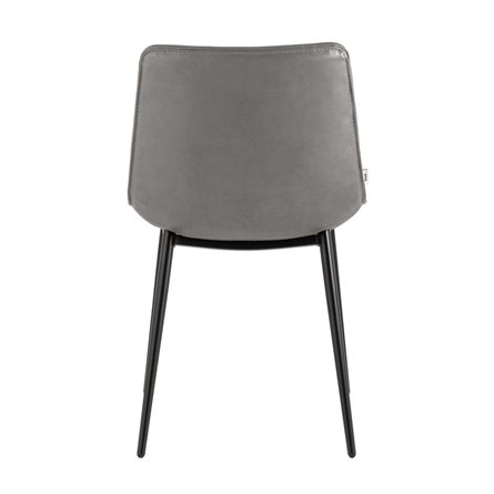 для кухни Деймон экокожа серый ножки металл черные