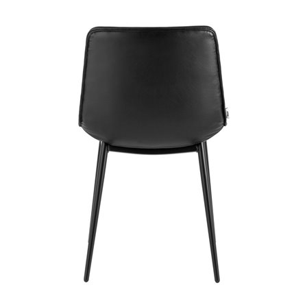 для кухни Деймон экокожа черный ножки металл черные