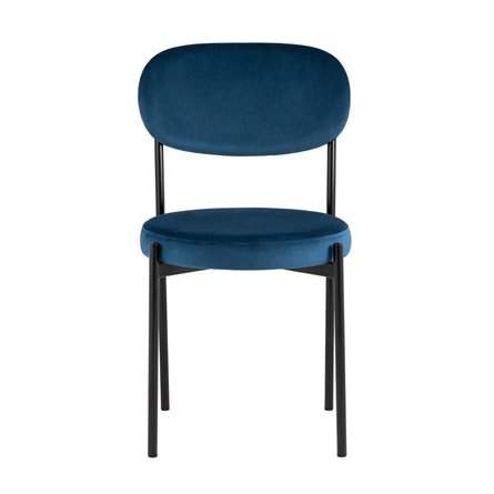 для кухни Бриф NEW велюр синий ножки черные металл