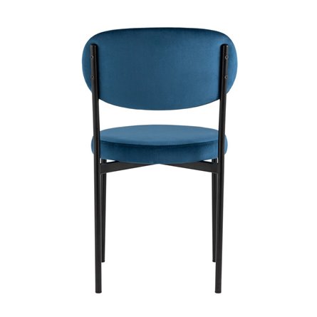 для кухни Бриф NEW велюр синий ножки черные металл