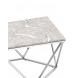 столик Авалон 122*66 серый мрамор каркас нержавеющая сталь серебро столик Авалон 122*66 серый мрамор каркас нержавеющая сталь серебро