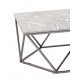 столик Авалон 122*66 серый мрамор каркас нержавеющая сталь темный хром столик Авалон 122*66 серый мрамор каркас нержавеющая сталь темный хром