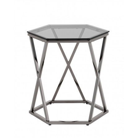 Круз 48*42 стекло smoke каркас нержавеющая сталь темный хром