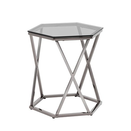 Круз 48*42 стекло smoke каркас нержавеющая сталь темный хром