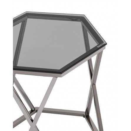 Круз 48*42 стекло smoke каркас нержавеющая сталь темный хром