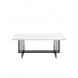 столик Нэйтан 122*61 белый мрамор каркас нержавеющая сталь темный хром столик Нэйтан 122*61 белый мрамор каркас нержавеющая сталь темный хром