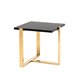 столик Тоби 61*61 черный мрамор каркас нержавеющая сталь золото