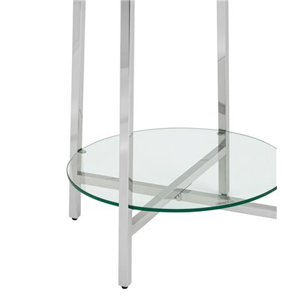 Ланс прозрачное стекло каркас сталь серебро