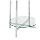 Ланс прозрачное стекло каркас сталь серебро