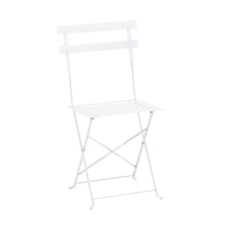 садовой мебели из стола и двух стульев Бистро белый металл