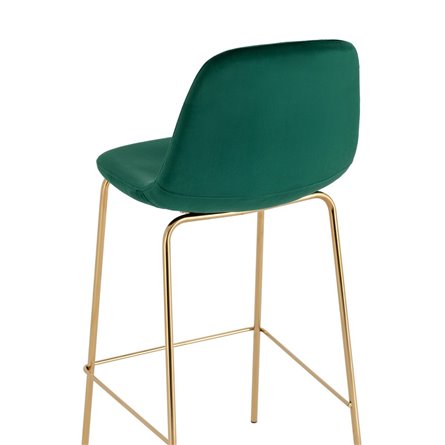 Валенсия SN велюр зеленый золотые ножки