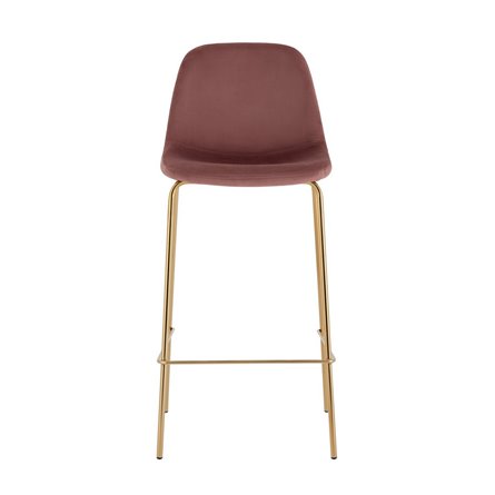 Валенсия SN велюр пыльно-розовый золотые ножки