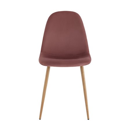 Валенсия SN велюр пыльно-розовый, металлический каркас с принтом