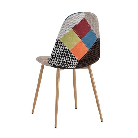 Валенсия SN пэчворк, обивка ткань ножки металл с принтом под дерево