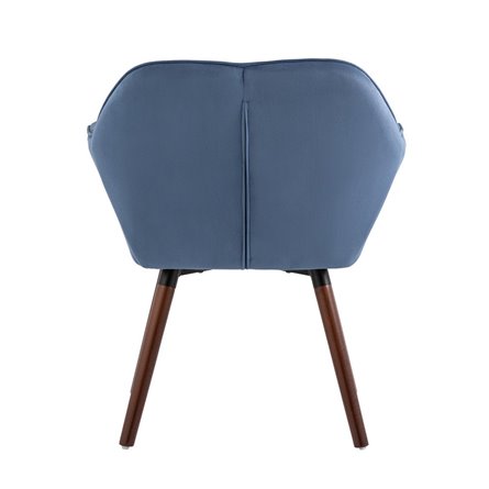 Брайан глубокий синий обивка искусственная замша ножки из массива дерева